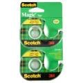 3M Scotch Magic Tape Matte Finish with Dispenser .75 X 600 Inch ea - 2 pk