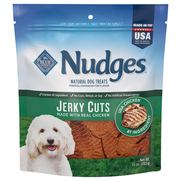 Blue Buffalo Nudges Natural Jerky Cuts with Real Chicken Dog Treats