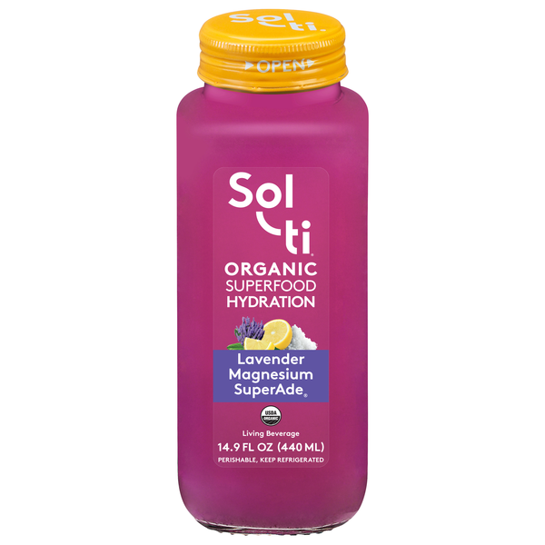Sol-ti Organic Superfood Hydration Lavender Magnesium Superade Fresh