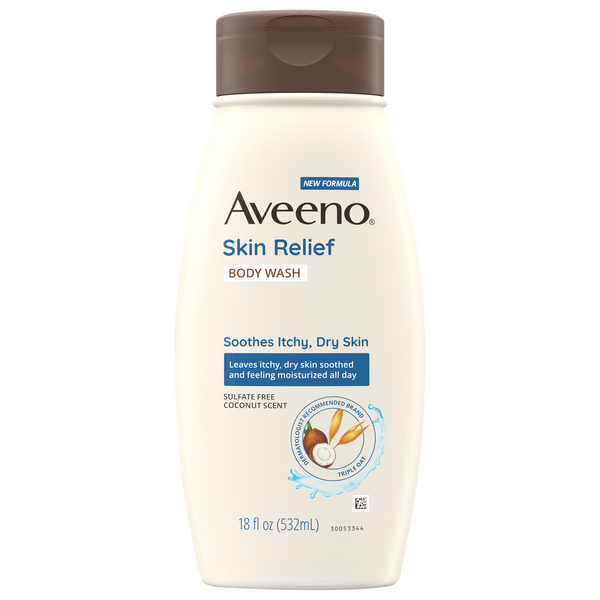 Aveeno Skin Relief Coconut Scent Body Wash For Itchy Dry Skin
