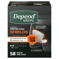 Depend Men's Shields Incontinence Pads Light