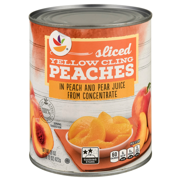 Our Brand Sliced Yellow Cling Peaches in Juice
