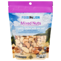 Food Lion Mixed Nuts with less than 50% Peanuts Lightly Salted