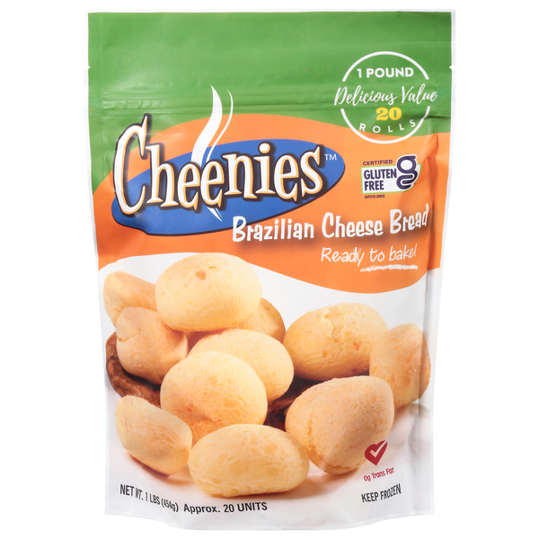 Cheenies Gluten Free Brazilian Cheese Bread - 20 ct Frozen