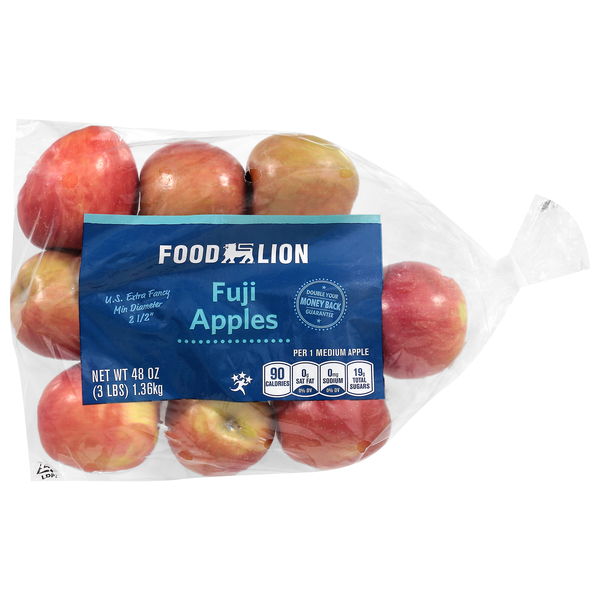 Food Lion Fuji Apples Bag