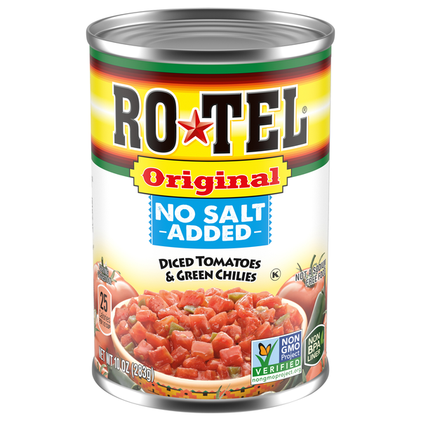 ROTEL No Salt Added Original Diced Tomatoes & Green Chilies