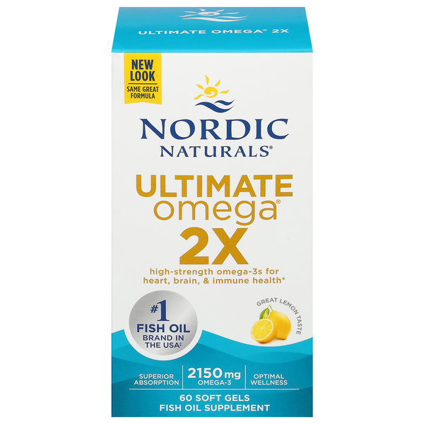 Nordic Naturals Lemon Flavor Ultimate Omega 2x Softgels