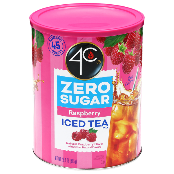 4C Zero Sugar Raspberry Iced Tea Mix