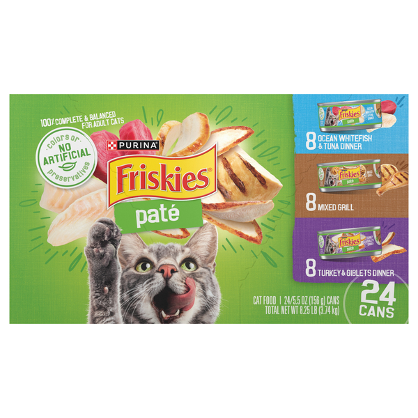 Friskies Pate Variety Pack Adult Wet Cat Food - 24 ct