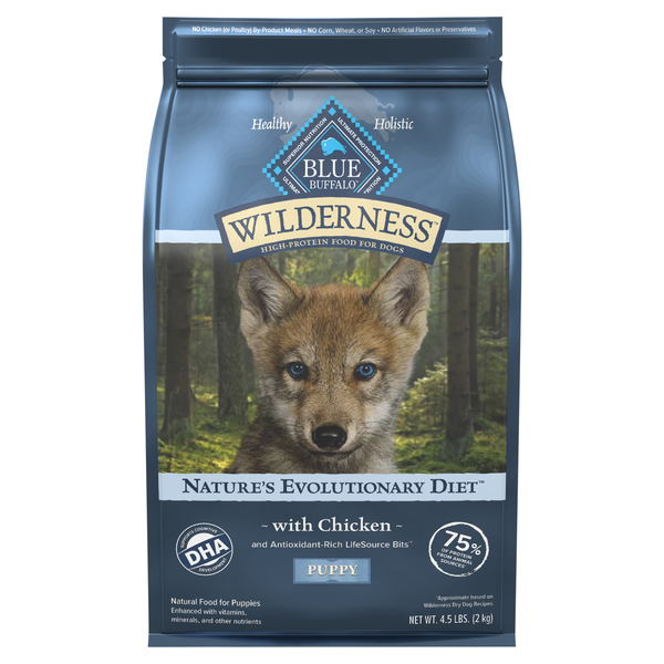 Blue Buffalo Wilderness Natural Chicken Dry Puppy Food
