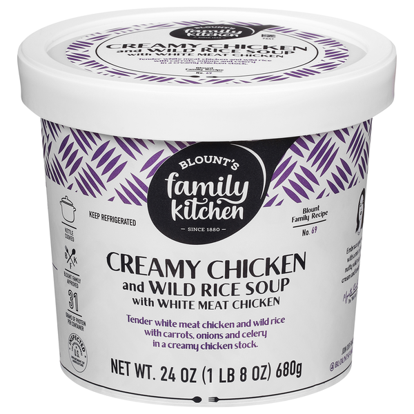 Blount's Family Kitchen Creamy Chicken & Wild Rice Soup Refrigerated
