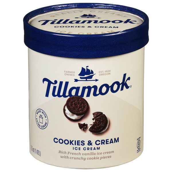 Tillamook Cookies & Cream Ice Cream