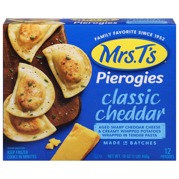 Mrs. T's Classic Cheddar Pierogies - 12 ct Frozen