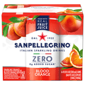 San Pellegrino Zero Blood Orange Italian Sparkling Drink - 6 pk
