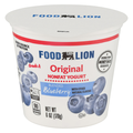 Food Lion Original Non Fat Blueberry Blended Yogurt Cup