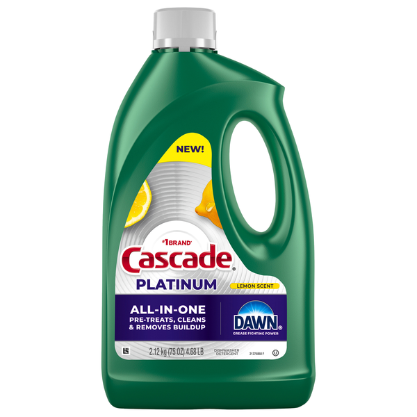 Cascade Platinum Dawn Lemon Scent Dishwasher Detergent Gel