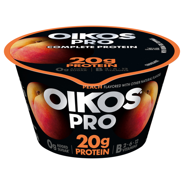 Oikos PRO 20g Protein Peach Cultured Ultra-Filtered Milk Yogurt Cup