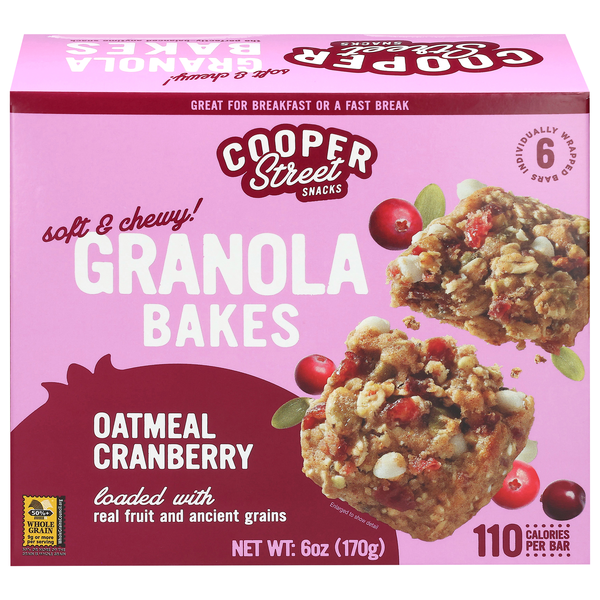 Cooper Street Oatmeal Cranberry Granola Cookie Bakes