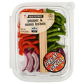 Giant Fresh Vegetables Pepper & Onion Kabob