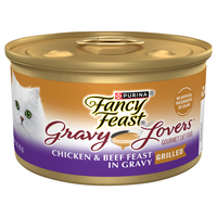 Fancy Feast Gravy Lovers Grilled Chicken/Beef Feast in Gravy Wet Cat Food