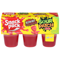 Snack Pack Sour Patch Kids Redberry Juicy Gels Cups - 6 ct