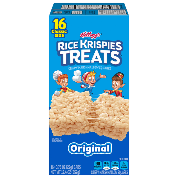 Kellogg's Rice Krispies Treats Crispy Marshmallow Squares Original - 16 ct