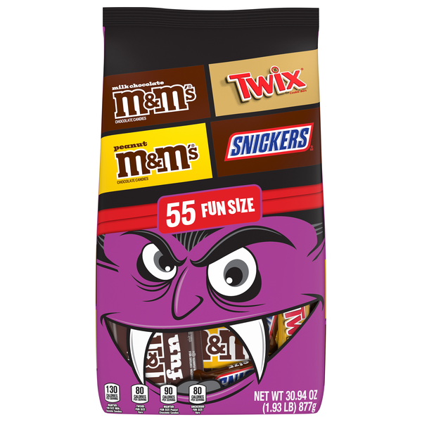 Mars Assorted Fun Size Halloween Candy - 55 ct