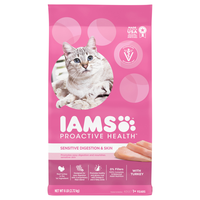 IAMS Proactive Health Sensitive Digestion & Skin Turkey Adult Dry Cat Food