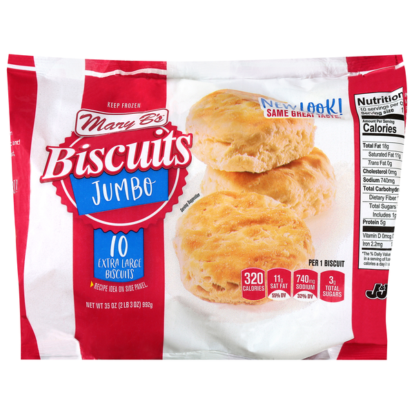 Mary B's Jumbo Biscuits - 10 ct Frozen