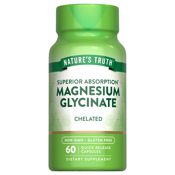 Nature's Truth Magnesium Glycinate 665 mg Quick Release Capsules