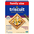 Triscuit Rosemary & Olive Oil Whole Grain Wheat Crackers Family Size