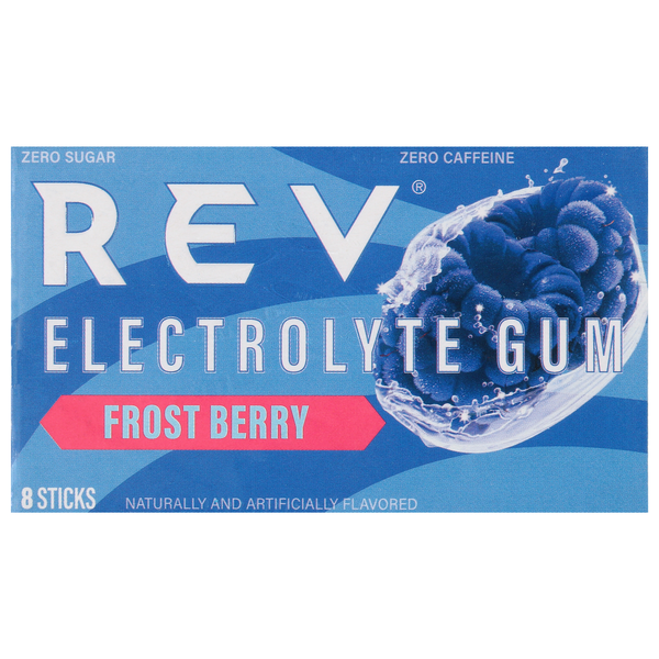 Rev Zero Sugar & Caffeine Frost Berry Electrolyte Gum