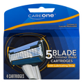 CareOne 5 Blade Cartridges + Trimmer Blade with Lubricating Strip