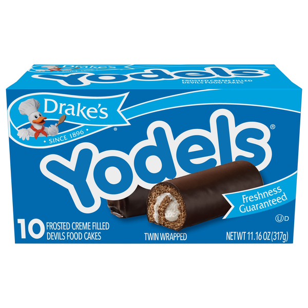 Drake's Yodels Snack Cakes Rolls - 10 ct