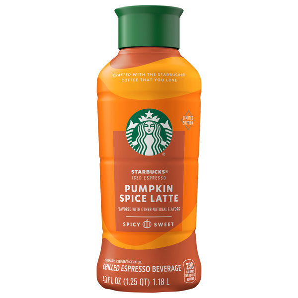 Starbucks Limited Edition Pumpkin Spice Latte Iced Espresso Beverage