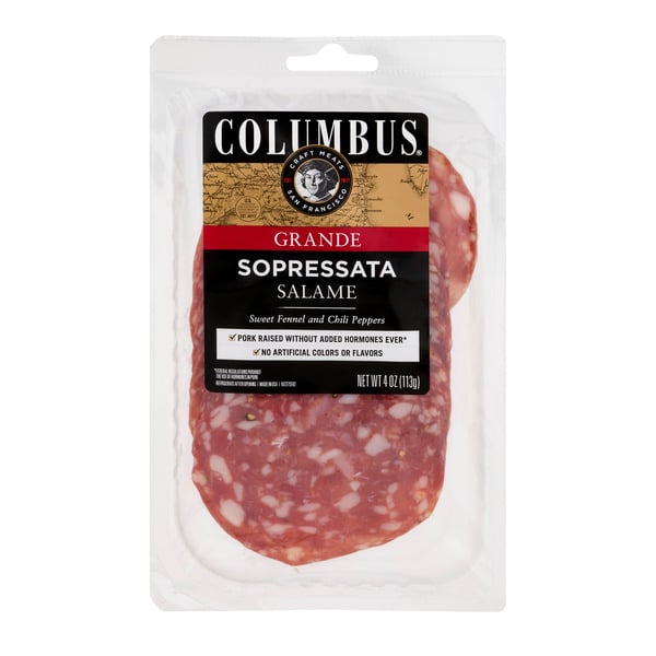 Save on Columbus Grande Sopressata Sliced Order Online Delivery Stop & Shop
