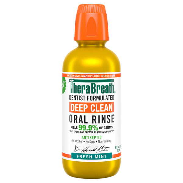 TheraBreath Antiseptic Deep Clean Fresh Mint Oral Rinse