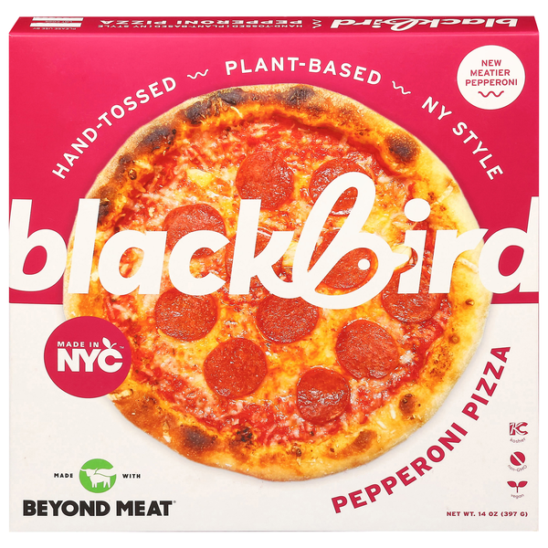 Blackbird Plant-Based Vegan Hand-Tossed Pepperoni Pizza Frozen