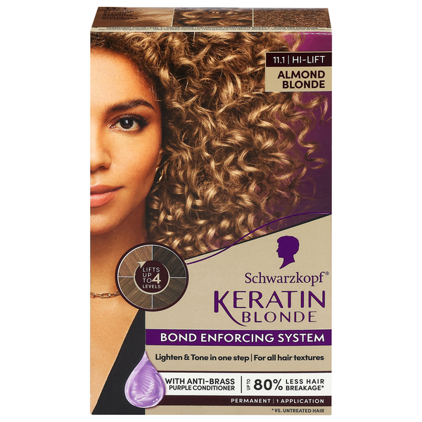 Schwarzkopf Keratin Color Permanent Hair Color Almond Blonde 11.1