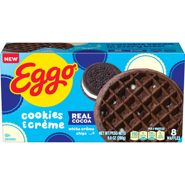Eggo Cookies & Creme Waffles - 8 ct