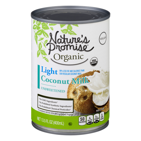 Nature's Promise Organic Light Unsweetened Coconut Milk