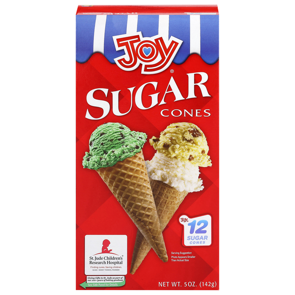 Joy Sugar Ice Cream Cones - 12 ct