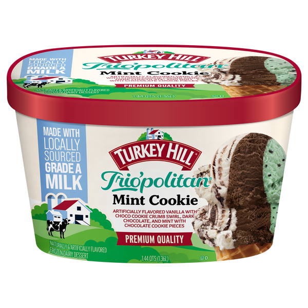 Turkey Hill Trio'politan Mint Cookie Frozen Dairy Dessert