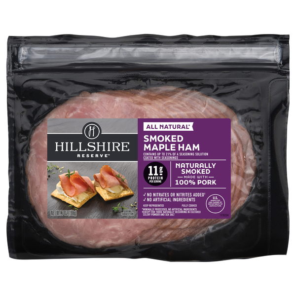 Hillshire Reserve Fully Cooked Smoked Maple Ham Sliced