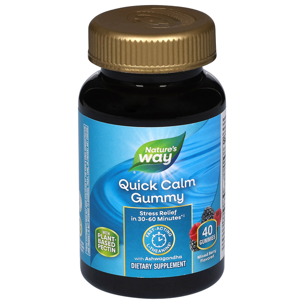 Nature's Way Quick Calm Mixed Berry Flavored Gummies