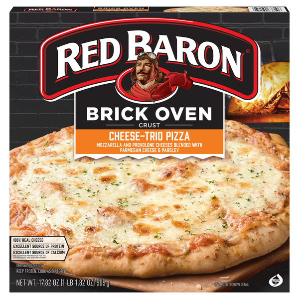 Red Baron Brick Oven Crust Cheese Trio Pizza Frozen