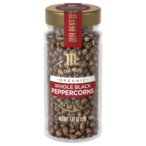McCormick Gourmet Organic Whole Black Peppercorns