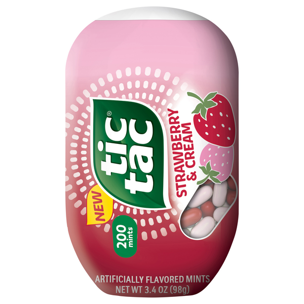 Tic Tac Strawberry & Cream Mints - 200 ct