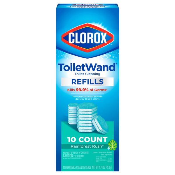 Clorox ToiletWand Rainforest Rush Toilet Bowl Cleaner Refills
