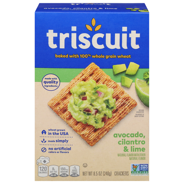Triscuit Avocado Cilantro & Lime Whole Grain Wheat Crackers